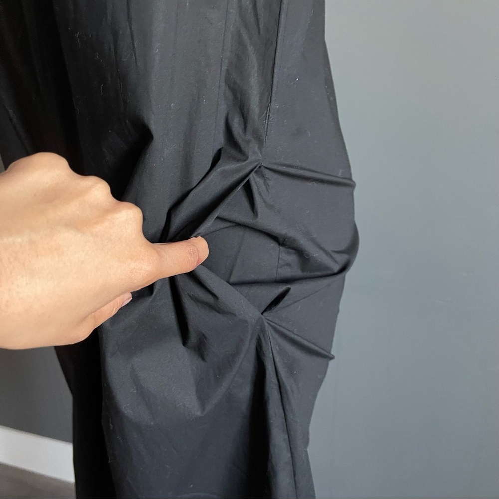 Italian Béatrez Black Draped Cocoon Jumpsuit Minimal Sculptural Size 40 - Picture 3 of 7